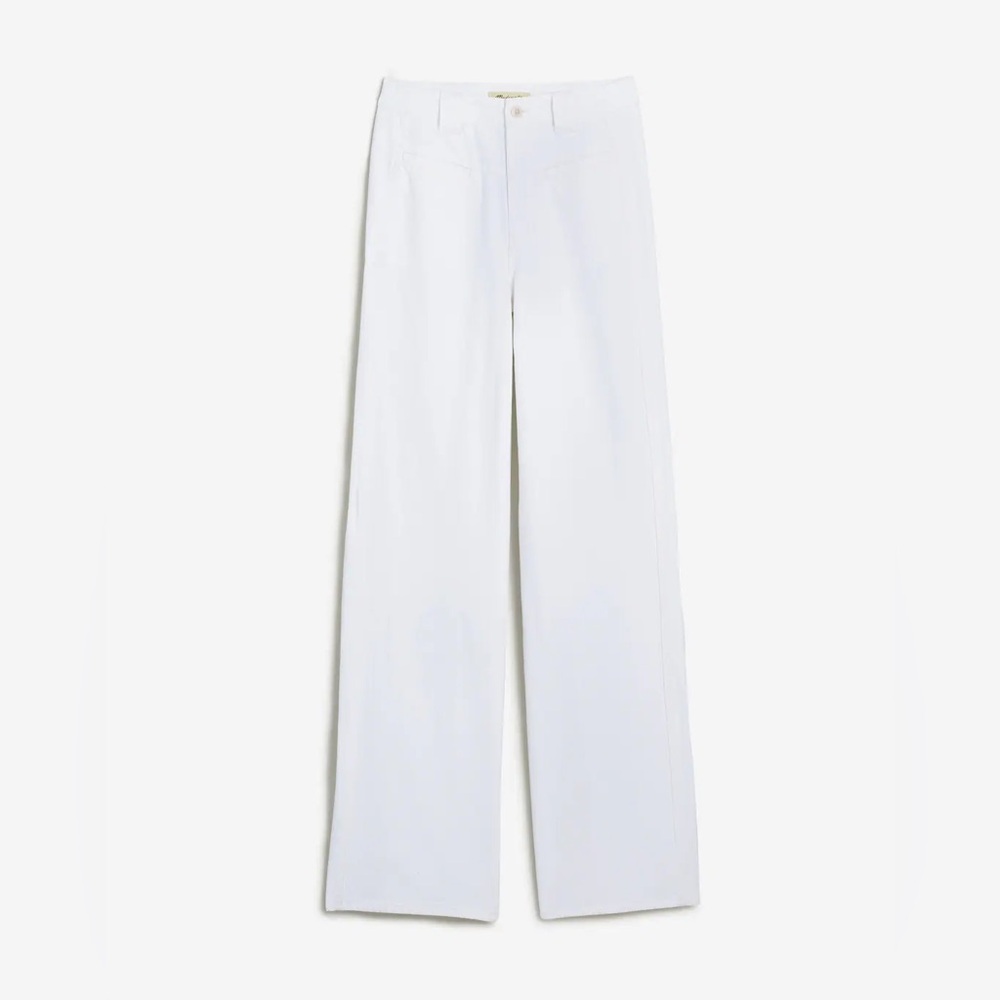 Madewell White Wide Leg Jeans